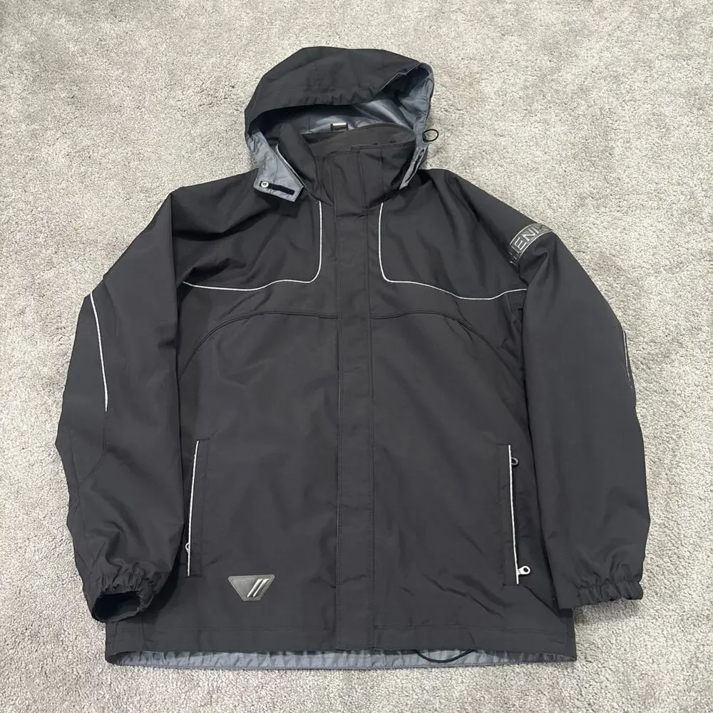 Phenix Sports Ski Jacket Hooded Dark Gray Size Large USA Germany